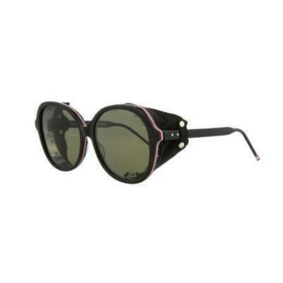 Thom Browne Unisex Black Novelty Oval Sunglasses One Size main image 6